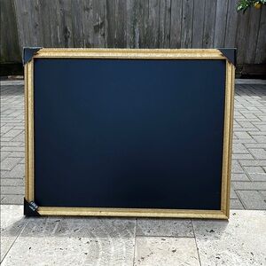 Elegant Gold and Black Chalkboard
